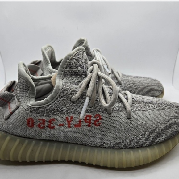 Adidas Yeezy Boost 350 v2 Shoes Mens 14 Grey Athletic Casual Sneakers - Picture 10 of 12